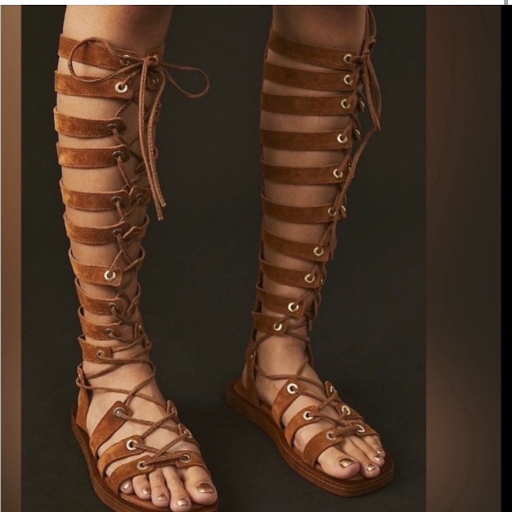 FREE PEOPLE sun chaser tall gladiator sandals